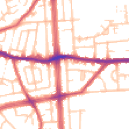 Daytime road noise heatmap for RM8 3BH
