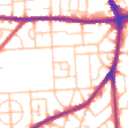 Daytime road noise heatmap for RM8 3DD