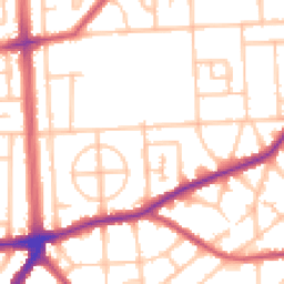 Daytime road noise heatmap for RM8 3LB