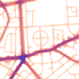 Daytime road noise heatmap for RM8 3LP