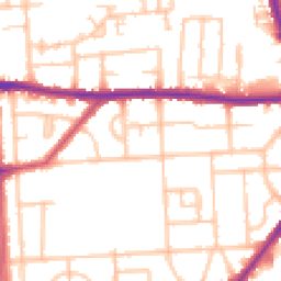 Daytime road noise heatmap for RM8 3PB