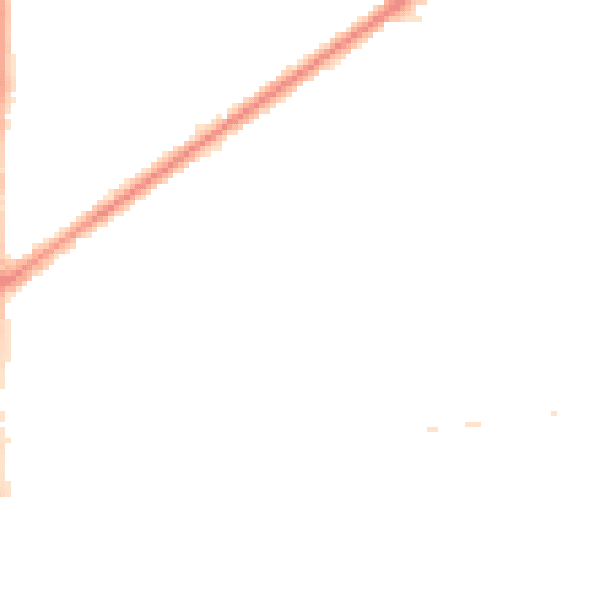 Night-time road noise heatmap for RM9 4BB