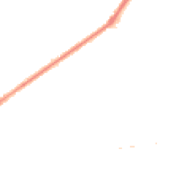 Night-time road noise heatmap for RM9 4BH