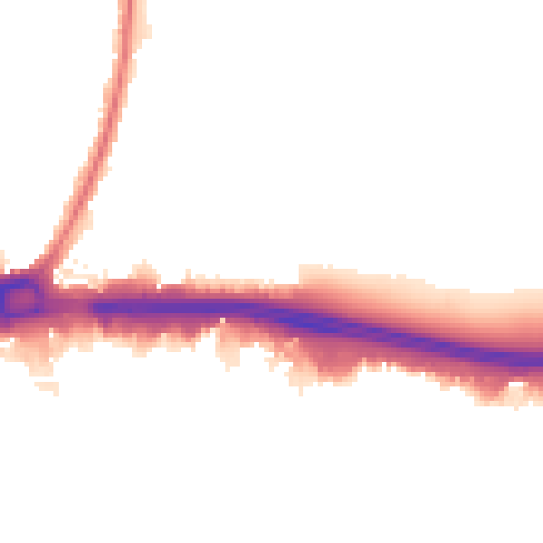 Night-time road noise heatmap for RM9 4BX