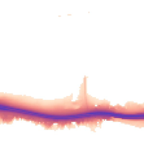 Night-time road noise heatmap for RM9 4RU
