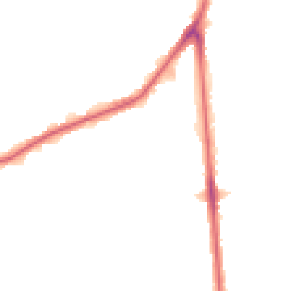 Night-time road noise heatmap for RM9 5AL