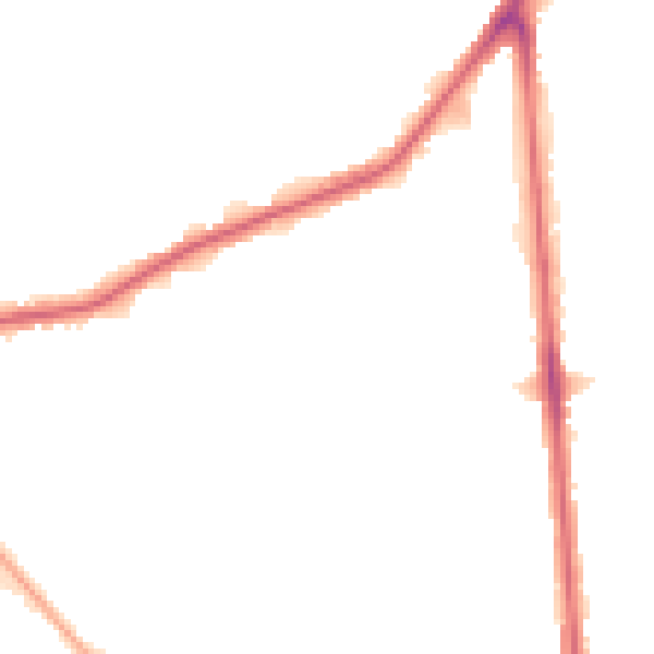 Night-time road noise heatmap for RM9 5BX