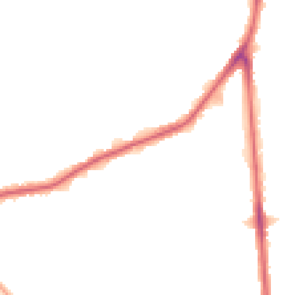 Night-time road noise heatmap for RM9 5TR