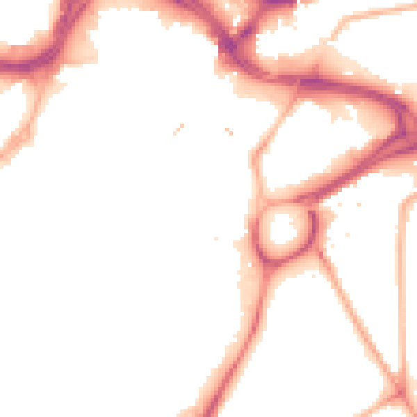Night-time road noise heatmap for S1 2AL