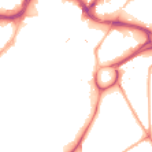 Night-time road noise heatmap for S1 2AT