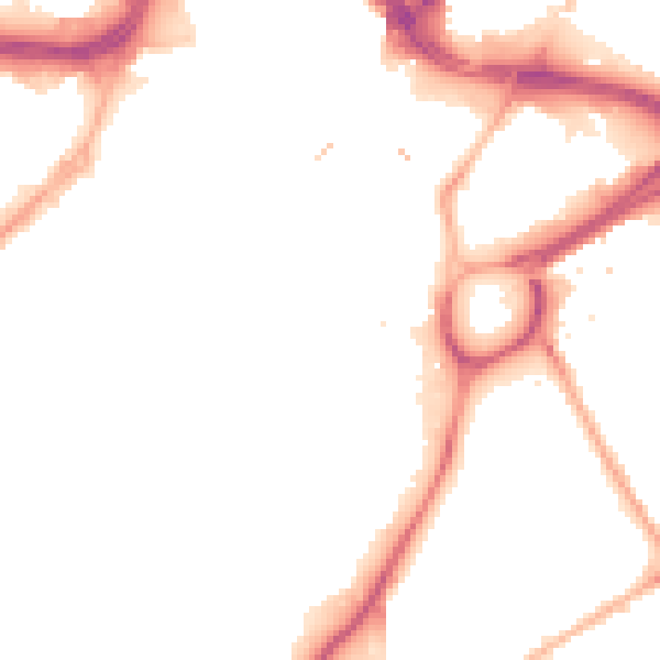Night-time road noise heatmap for S1 2AY