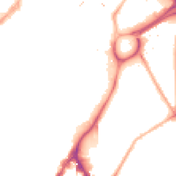 Night-time road noise heatmap for S1 2BD