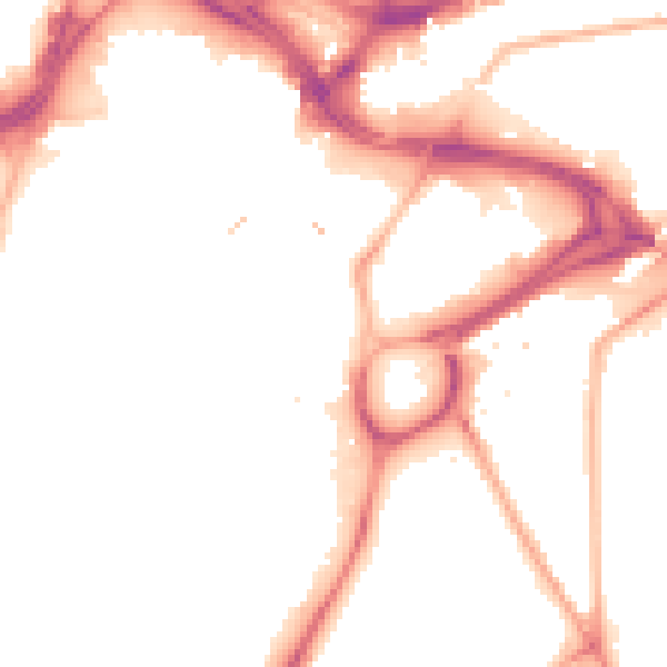 Night-time road noise heatmap for S1 2BQ