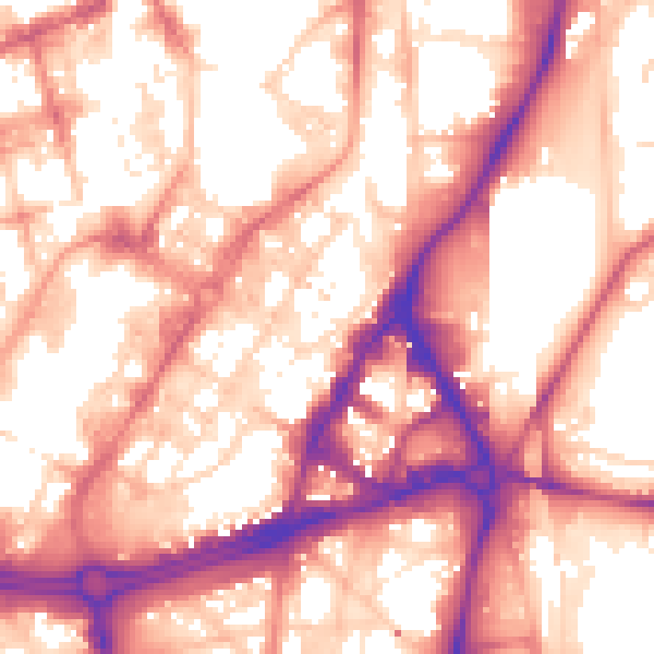 Daytime road noise heatmap for S1 2BS