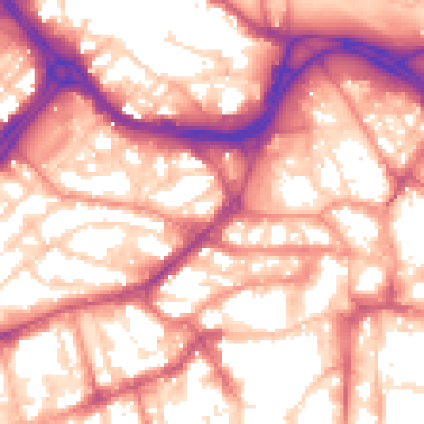 Daytime road noise heatmap for S1 2DA