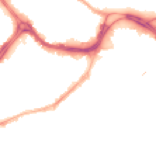 Night-time road noise heatmap for S1 2DA