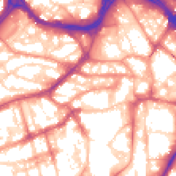 Daytime road noise heatmap for S1 2DE