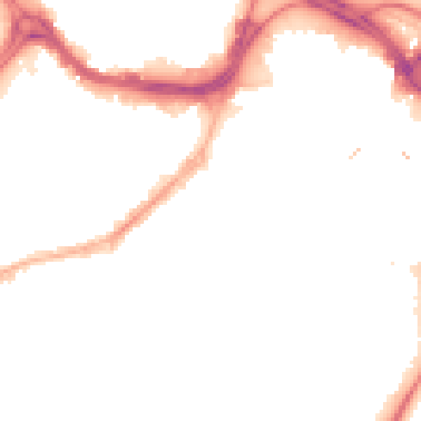 Night-time road noise heatmap for S1 2DF