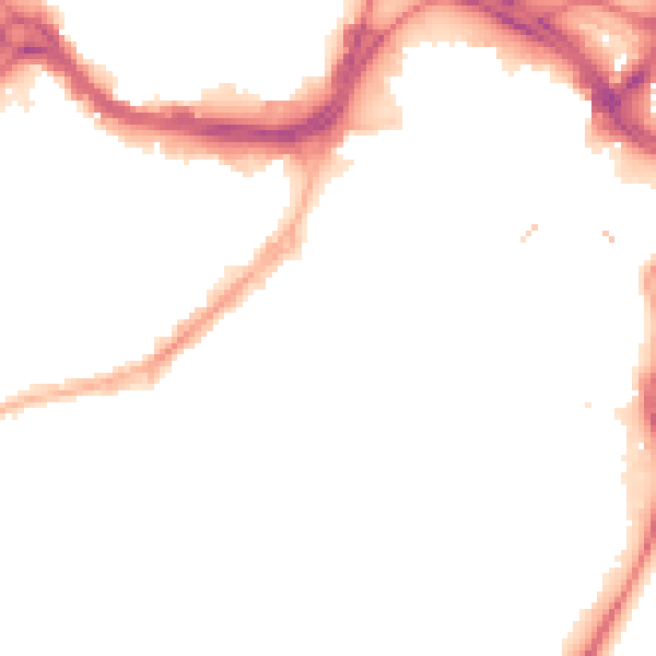 Night-time road noise heatmap for S1 2DH