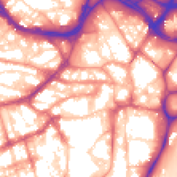 Daytime road noise heatmap for S1 2DJ