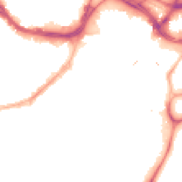 Night-time road noise heatmap for S1 2DJ