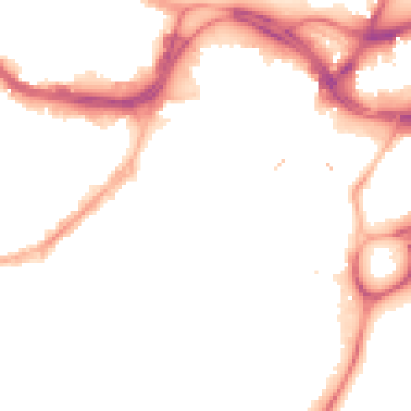 Night-time road noise heatmap for S1 2DS