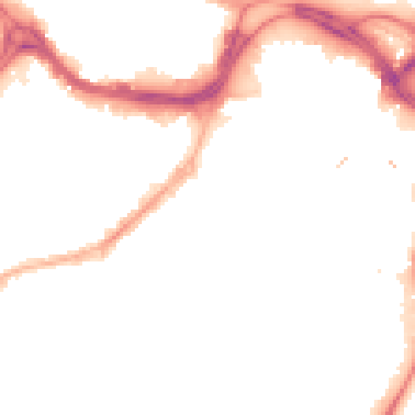 Night-time road noise heatmap for S1 2DW