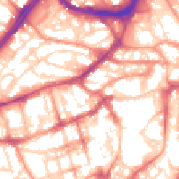 Daytime road noise heatmap for S1 2ED