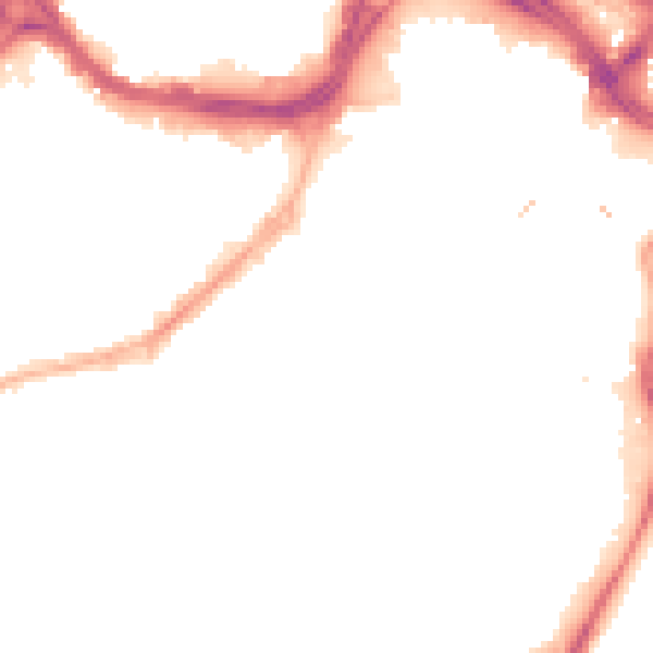 Night-time road noise heatmap for S1 2EF
