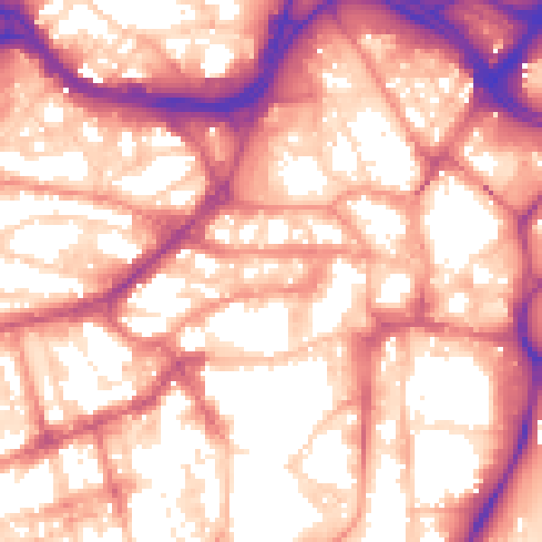 Daytime road noise heatmap for S1 2EJ