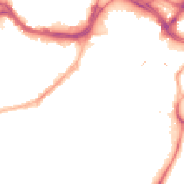 Night-time road noise heatmap for S1 2EJ