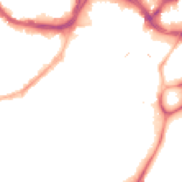 Night-time road noise heatmap for S1 2EL
