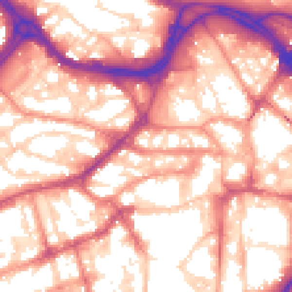 Daytime road noise heatmap for S1 2FA