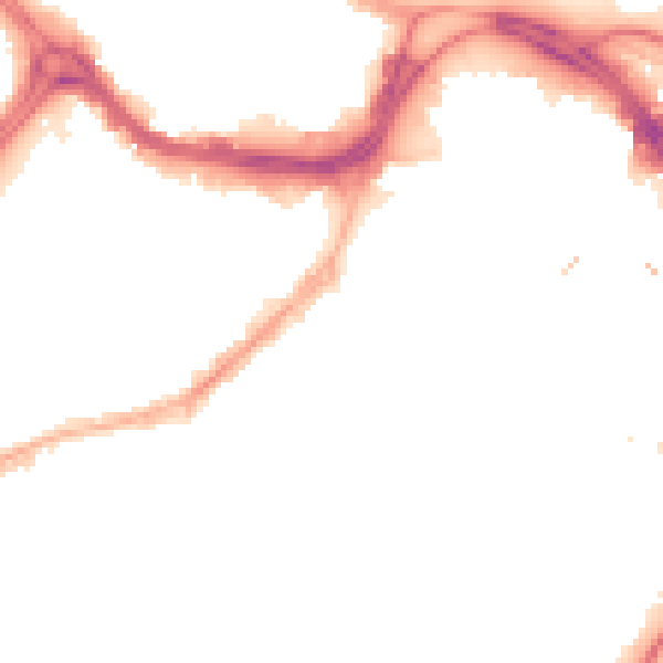 Night-time road noise heatmap for S1 2FA