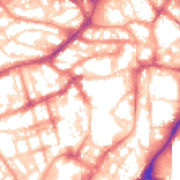 Daytime road noise heatmap for S1 2FB