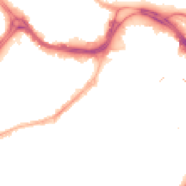 Night-time road noise heatmap for S1 2FQ