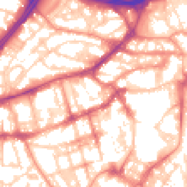 Daytime road noise heatmap for S1 2FY