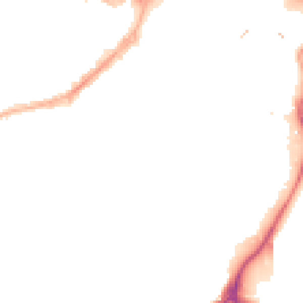 Night-time road noise heatmap for S1 2HE