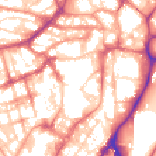 Daytime road noise heatmap for S1 2PA