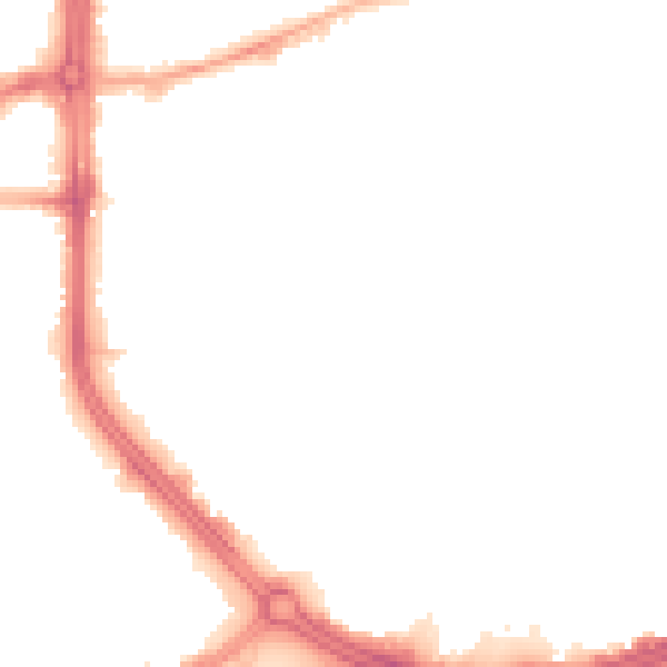 Night-time road noise heatmap for S1 4HX