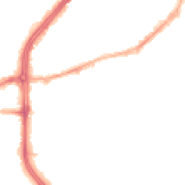 Night-time road noise heatmap for S1 4ND