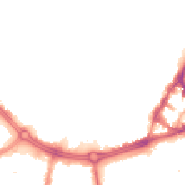 Night-time road noise heatmap for S1 4PF