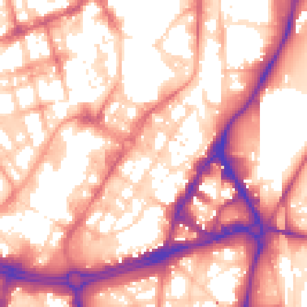 Daytime road noise heatmap for S1 4QS