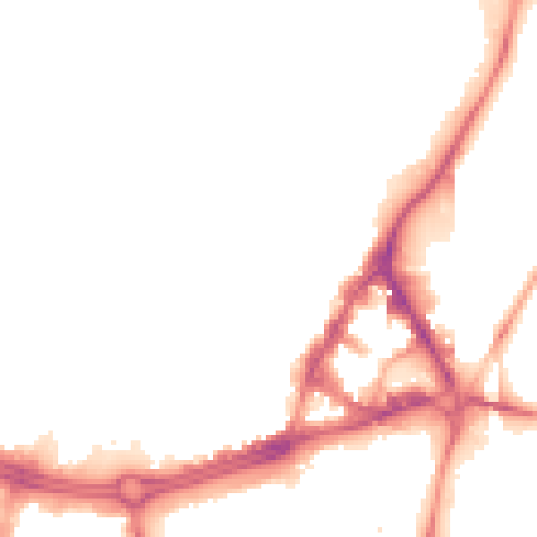 Night-time road noise heatmap for S1 4QS