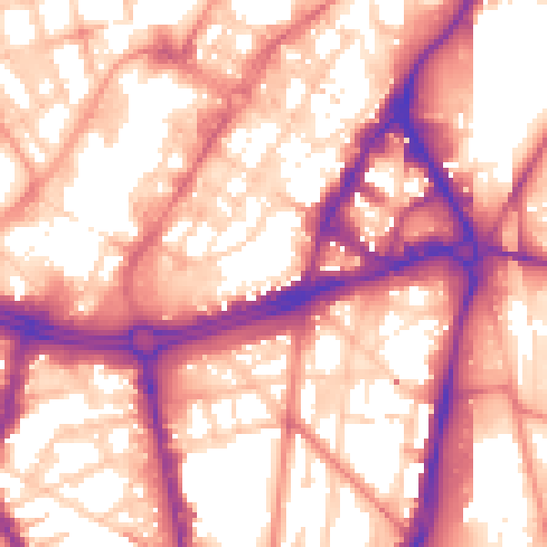 Daytime road noise heatmap for S1 4RT