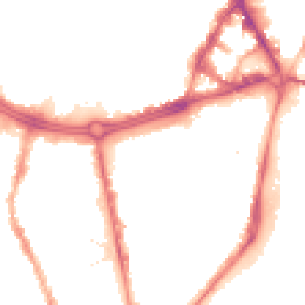 Night-time road noise heatmap for S1 4TA