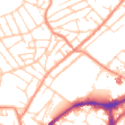 Daytime road noise heatmap for S10 1BD