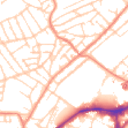 Daytime road noise heatmap for S10 1BE