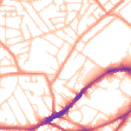 Daytime road noise heatmap for S10 1BJ