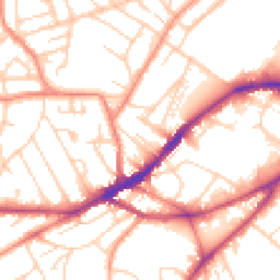 Daytime road noise heatmap for S10 1BN